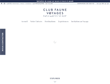 Tablet Screenshot of club-faune.com